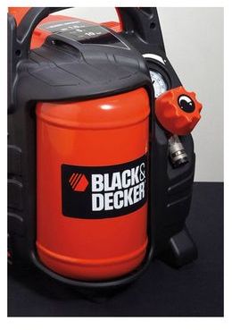 Електрически безмаслен компресор Black & Decker BD195/6-MY, 1.5 к.с., 5 л, 180 л/мин, 8 бар - от Etools.bg Електрически безмаслен компресор Black & Decker BD195/6-MY, 1.5 к.с., 5 л, 180 л/мин, 8 бар