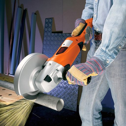 Електрически ъглошлайф Black & Decker KG2000K, 2000 W, ф230 мм, 6500 об/мин