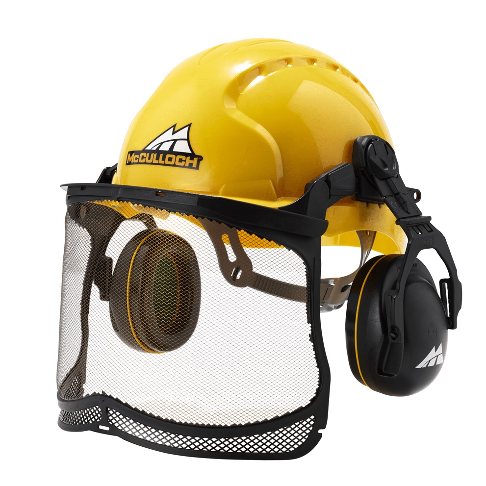 MCCULLOCH Защитен шлем с мрежа и антифони (577616516)