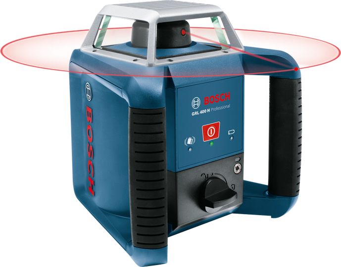 Ротационен лазерен нивелир BOSCH GRL 400 H Professional, до 400м, BT170HD, GR 240
