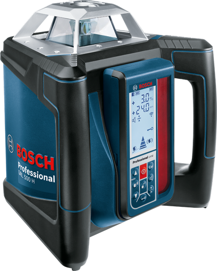 Ротационен лазерен нивелир BOSCH GRL 500 H + LR 50 Professional, до 500м