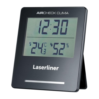 LASERLINER AirCheck Clima Дигитален влагомер за дома с часовник и температура (082.432A)