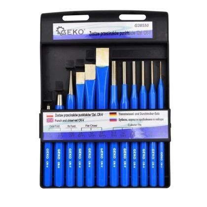 Комплект избивачи, секачи, центри 12 части, GEKO - G38550