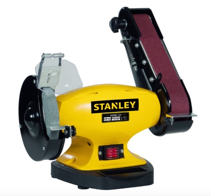 Шмиргел с лентов шлайф STANLEY SXGBL150E, 330W, ф150 мм