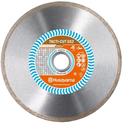 HUSQVARNA CONSTRUCTION Tacti-Cut GS2 Диамантен диск за мокро рязане на гранитогрес и твърди материали ф230 мм 25.4 мм (579 80 36-80)