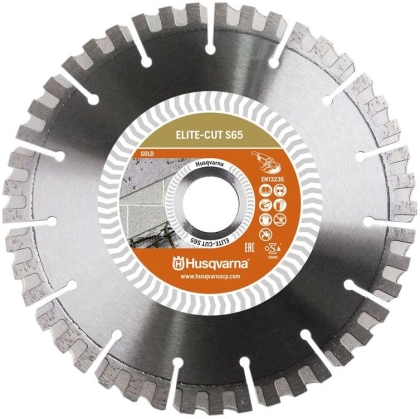 HUSQVARNA CONSTRUCTION Elite-Cut S65 Диамантен диск за сухо и мокро рязане на бетон, тухли и керемиди ф400 мм 25.4 мм (579 81 19-30)