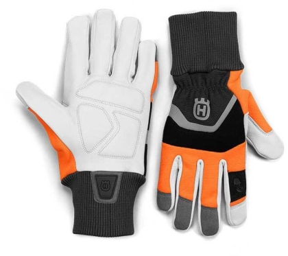 HUSQVARNA Ръкавици със защита от срязване размер 8 оранжево и бяло Comfort (599651608)