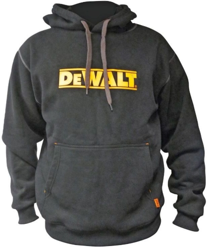 DEWALT DWC47-001-XXL Hooded Black Работен ватиран суъчър с дълъг ръкав черен размер XXL