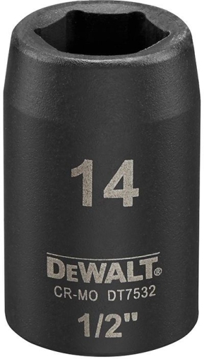 DEWALT DT7532-QZ Ударна 6-стенна вложка 14 мм 1/2" 