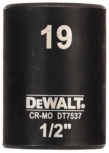DEWALT DT7537-QZ Ударна 6-стенна вложка 19 мм 1/2" 