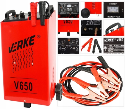 VERKE V80009 Зарядно стартерно устройство 20700 W 12/24 V 60-900 Ah