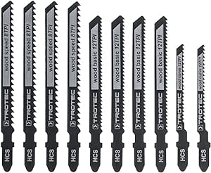 TROTEC Комплект ножове за зеге 10 броя (6215001101)