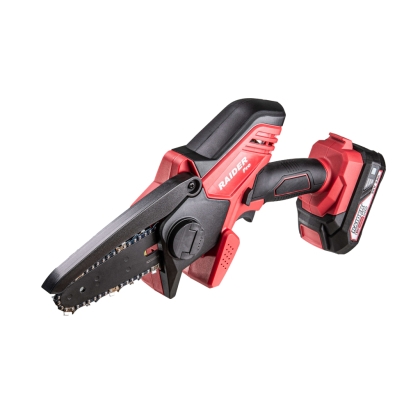 Акумулаторен верижен трион Raider RDP-CGP20 R20, 20 V, 2 Ah, 100 мм (075731)