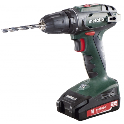 Акумулаторен винтоверт Metabo BS 18, 18 V, 2x2 Ah, 48 Nm (602207560)