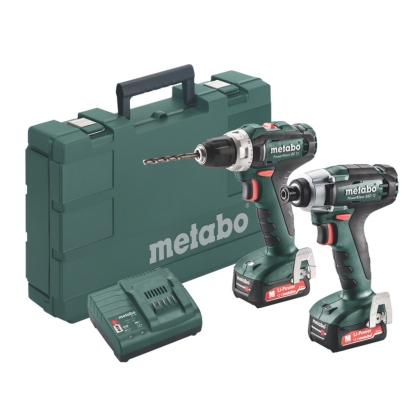 Комплект акумулаторни инструменти Metabo COMBO Set 2.7.1 12 V BS + SSD, 12 V, 2x2 Ah (685166000)