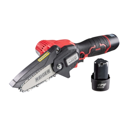 Акумулаторен верижен трион Raider RD-GP24 Set, 12 V, 2 Ah, 100 мм (075726)