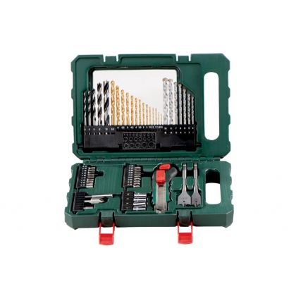 Комплект битове и свредла Metabo, 55 бр. (626707000)