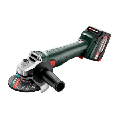 Акумулаторен ъглошлайф Metabo W 18 7-125, 18 V, 2x4 Ah, ф 125 мм (602371510)