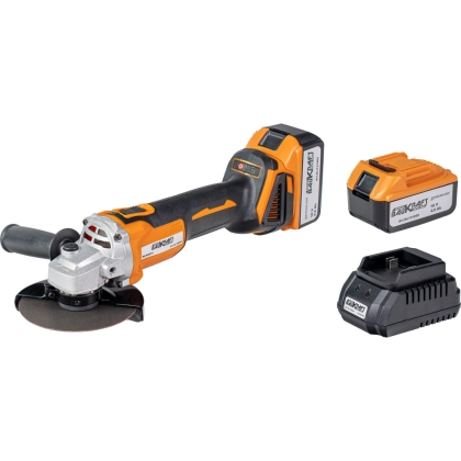 Акумулаторен ъглошлайф Baukraft BK-BAG69, 18 V, 2x4 Ah, ф 125 мм (020804)