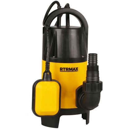 Потопяема помпа с поплавък RTR-Max, 900 W, 8.5 м, 14000 л/мин (45188)