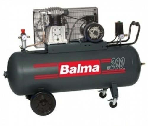 Бутален компресор BALMA NS 18S/200, 3000W, 3к.с, 476л/мин