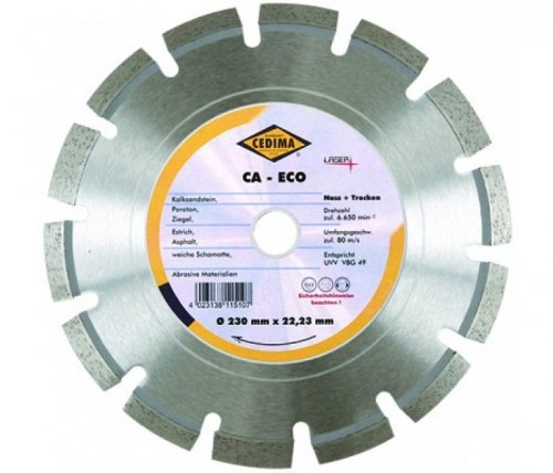 Диамантен диск за асфалт CEDIMA CA Eco, ф350мм, 21 зъби