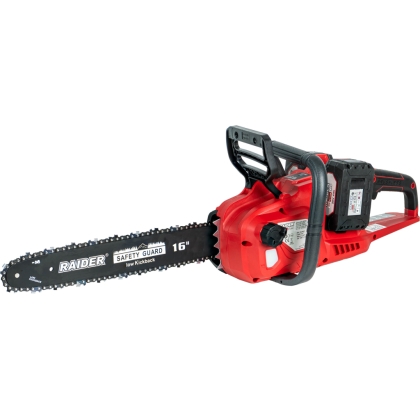Акумулаторен верижен трион Raider RDP-SBCS20, 2x20 V, 2x4 Ah, 400 мм, 3/8" (075737)