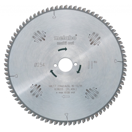 Циркулярен диск Metabo, ф315x2.4x30 мм, 96 FZ/TZ 5° neg. (628226000)