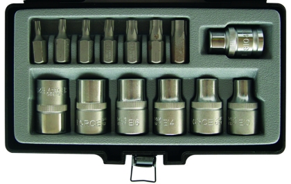 Комплект вложки и накрайници Force, 1/2" (JN62685)