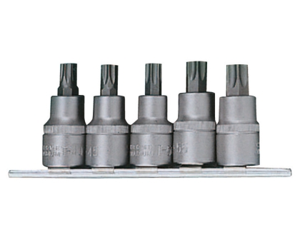 Комплект вложки накрайници Force, 1/2", T40-T60, 5 бр. (JN62820)