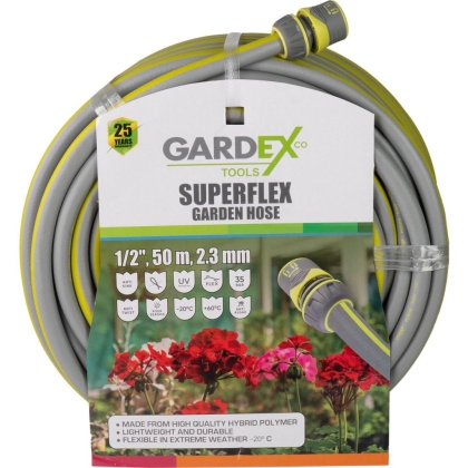 Градински маркуч Gardex Superflex, 1/2", 50 м, 2.3 мм (404902)