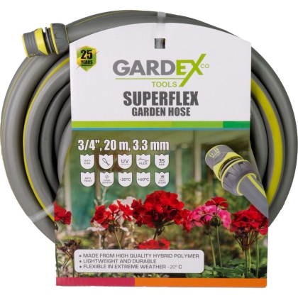 Градински маркуч Gardex Superflex, 3/4", 20 м, 3.3 мм (404903)