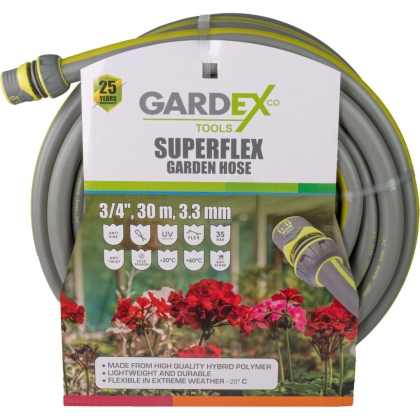 Градински маркуч Gardex Superflex, 3/4", 30 м, 3.3 мм (404904)
