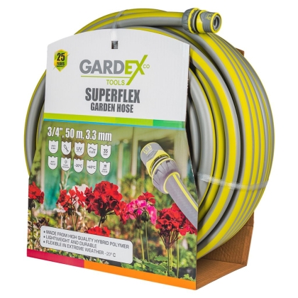 Градински маркуч Gardex Superflex, 3/4", 50 м, 3.3 мм (404905)