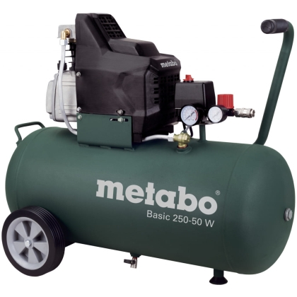 Електрически компресор Metabo Basic 250-50 W, 1500 W, 50 л (601534000)