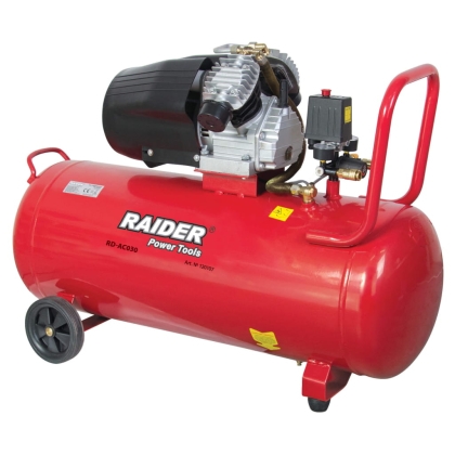 Електрически компресор Raider RD-AC03, 2200 W, 370 л/мин, 100 л (120107)
