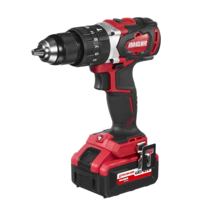 Акумулаторна ударна бормашина Raider Industrial RDI-CDB01, 20 V, 2x4 Ah, 62 Nm (011501)