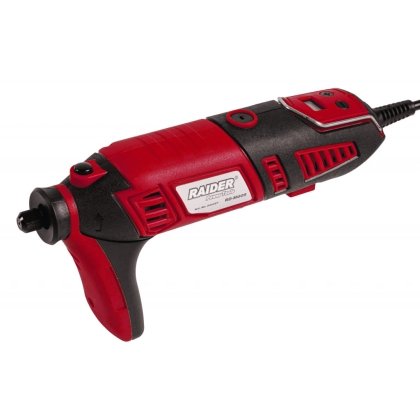 Електрически прав шлайф с жило, стойка и аксесоари Raider RD-MG09, 170 W, 126 бр. (044107)