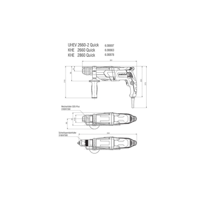 Metabo KHE 2660 Quick Kombi Metabo KHE 2660 Quick Kombi – втори продуктов изглед