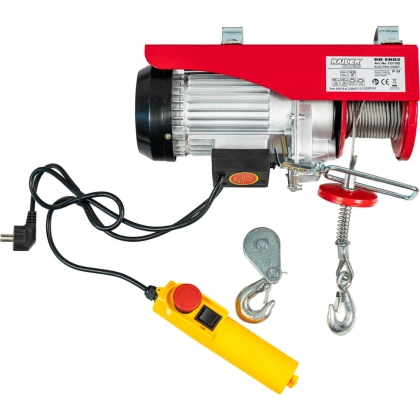 Електрически телфер Raider RD-EH02, до 500 кг, 6 м, 1020 W (121102)