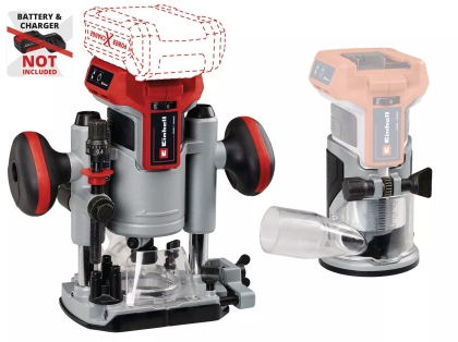 Акумулаторна оберфреза Einhell TP-RO 18 Set Li BL-Solo Power X-Change, 18 V, 6/8 мм, без батерия и зарядно устройство (4350410)