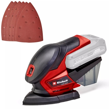 Акумулаторен виброшлайф Einhell TE-OS 18/150 Li Solo, 18 V, 150x150x100 мм, без батерии и зарядно устройство (4460708)