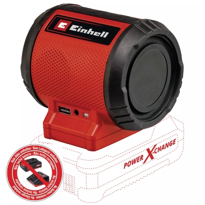 Акумулаторна Bluetooth колонка Einhell TC-SR 18 Li-Solo, 18 V, без батерии и зарядно устройство (4514150)
