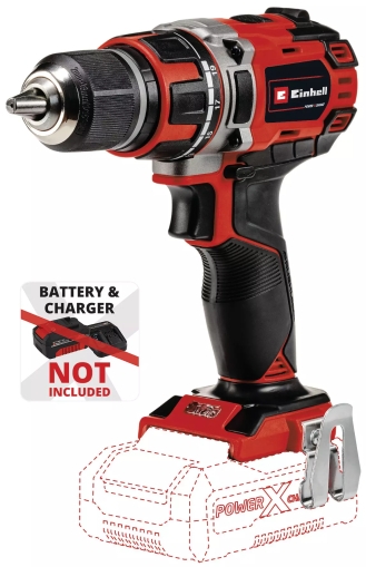 Акумулаторен безчетков винтоверт Einhell PXC TE-CD18/50 Li Brushless-Solo Power X-Change, 18 V, 50 Nm, без батерии и зарядно устройство (4513887)