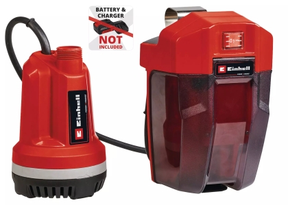 Акумулаторна потопяема помпа за чиста вода Einhell GE-PP 18 RB Li-Solo, 18 V, 20 м, 3000 л/ч, без батерии и зарядно устройство (4170429)