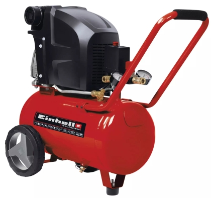 Електрически монофазен маслен компресор Einhell TE-AC 270/24/10, 1800 W, 270 л/мин, 10 бара, 24 л (4010450)