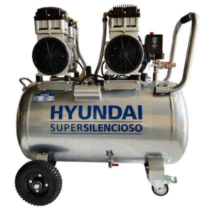 Компресор за въздух 100л безмаслен / обезшумен HYAC 100-3S HYUNDAI