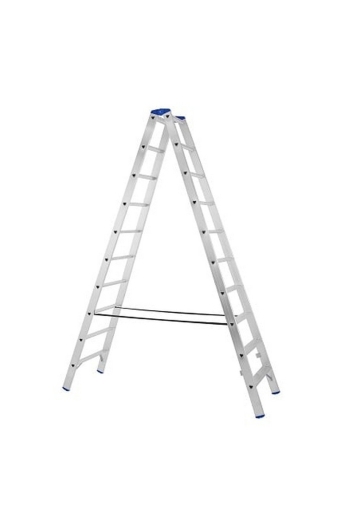 Двустранна алуминиева стълба STS Profi - A04ANP/250, 2x10 (1912210)