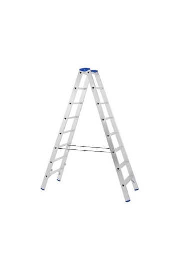 Двустранна алуминиева стълба STS Profi - A04ANP/200, 2x8 (1912228)