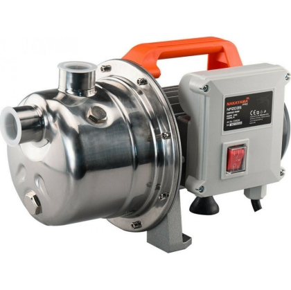 Електрическа монофазна самозасмукваща помпа за вода Nakayama Pro NP2035, INOX, 800 W, 38 м, 3500 л/ч (034636)
